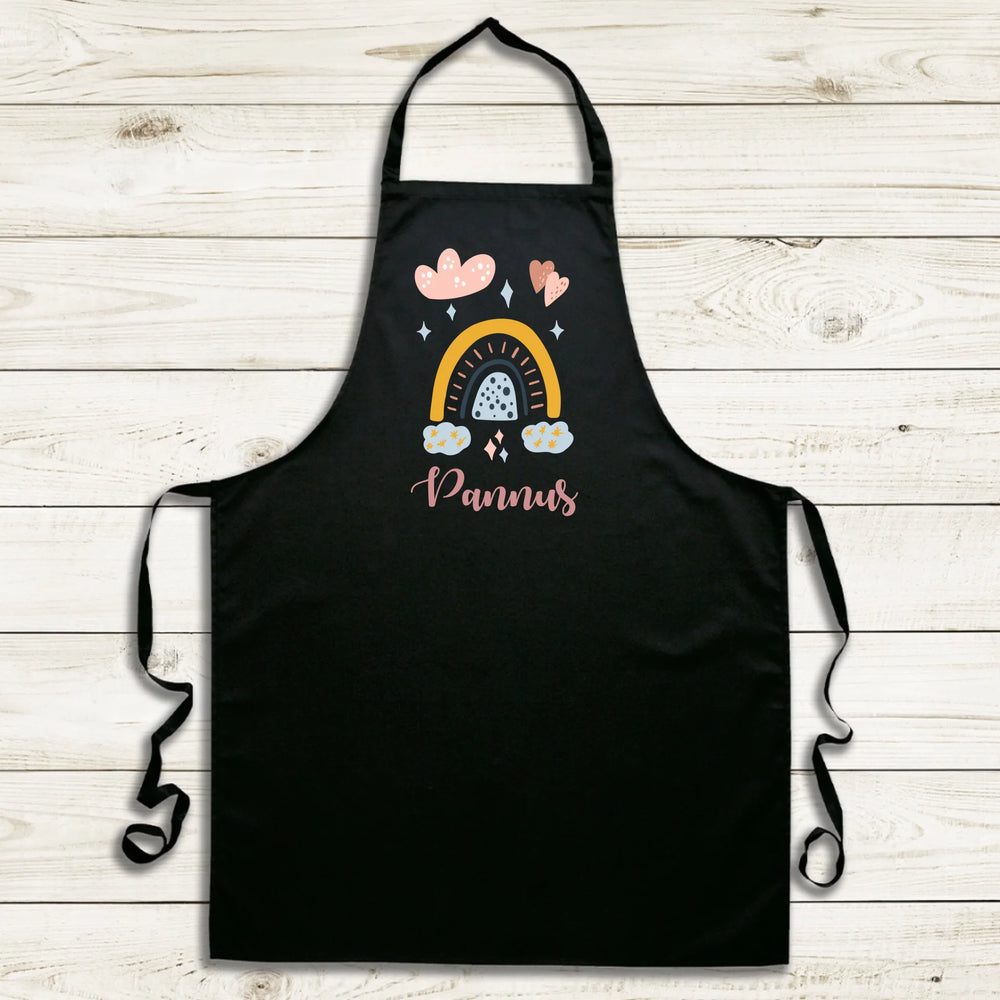 Csajos kötény saját névvel fekete színben