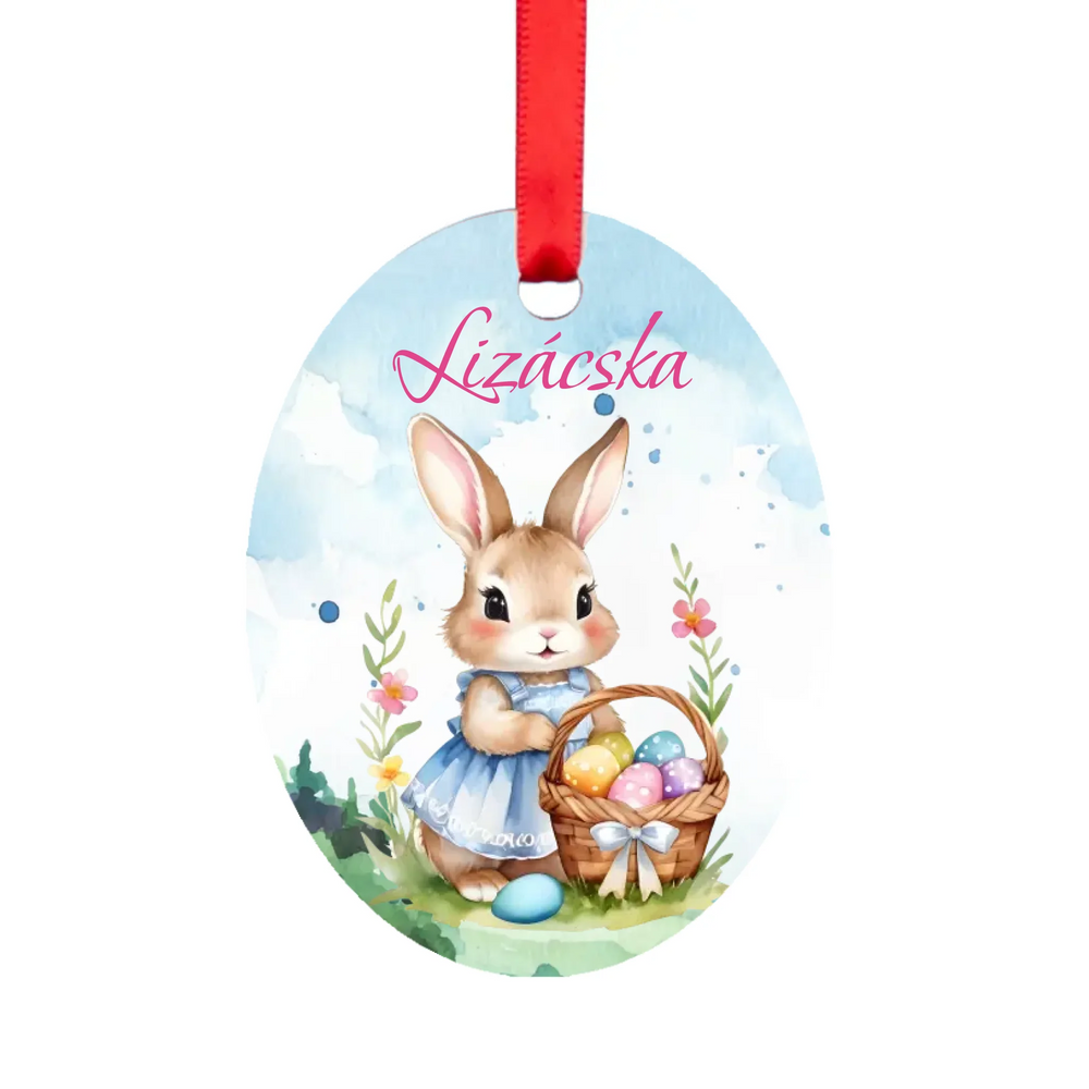 Húsvéti ajándék gyerekeknek - egyedi neves tojásfadísz választható mintával