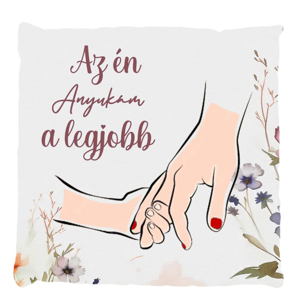 Választható feliratos, telinyomatos FullPrint párna Anyáknak