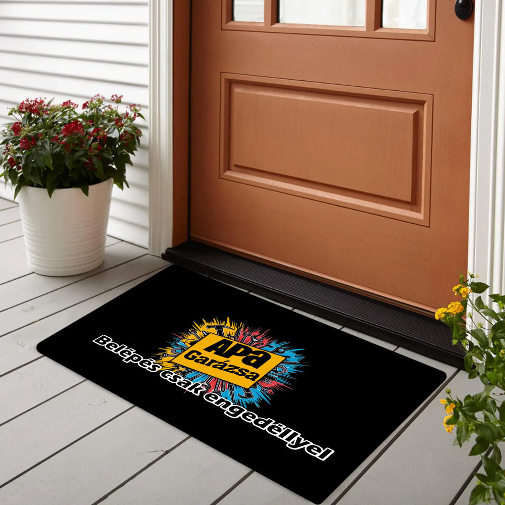 Szerkeszthető feliratos lábtörlő Apáknak és Papáknak