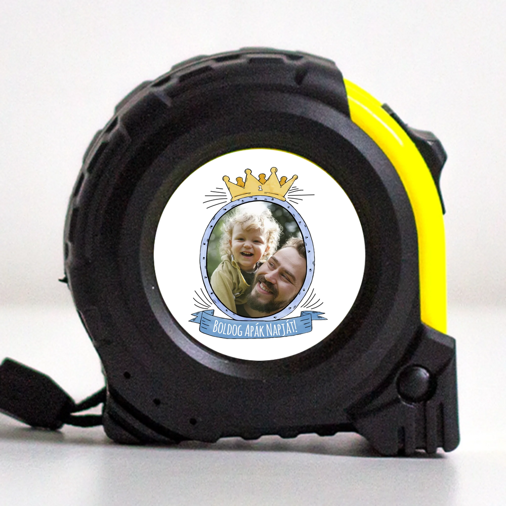 Boldog apák napját egyedi képes mérőszalag