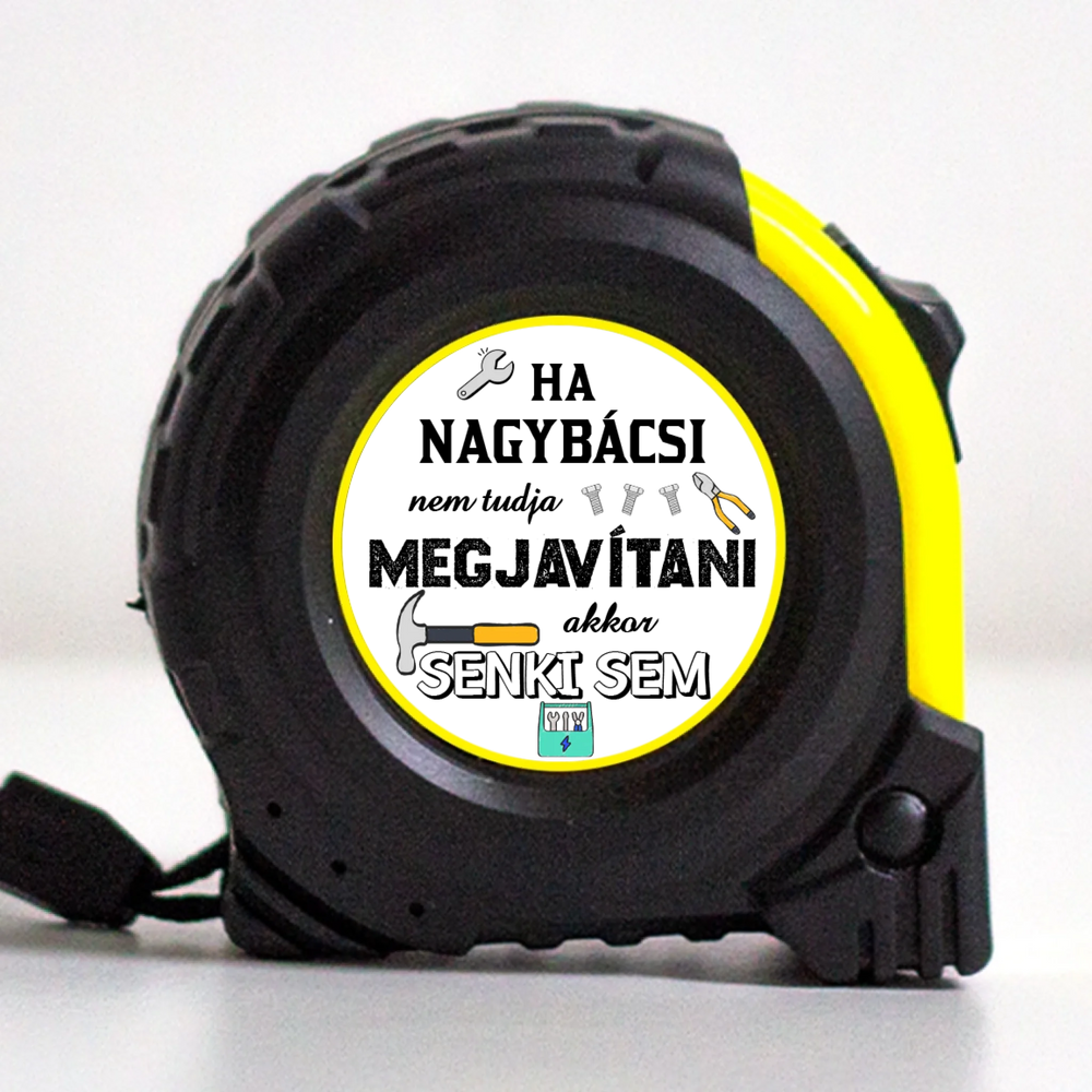 Ha nagybácsi nem tudja megjavítani mérőszalag