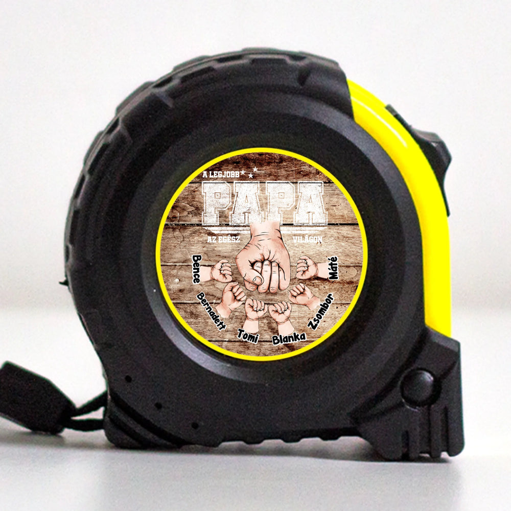 Ajándék Papáknak - Személyre szabható A legjobb Papa mérőszalag