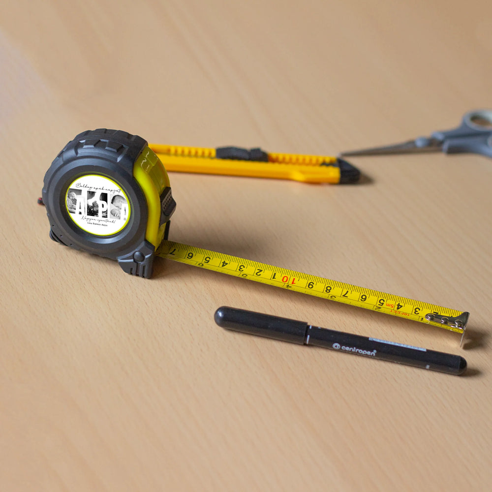 Ajándék Apáknak - Egyedi képes Apa szeretünk mérőszalag