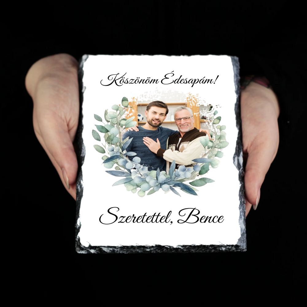 Egyedi képes gránitkép - Esküvői köszönőajándék egyedi képpel Anyukáknak