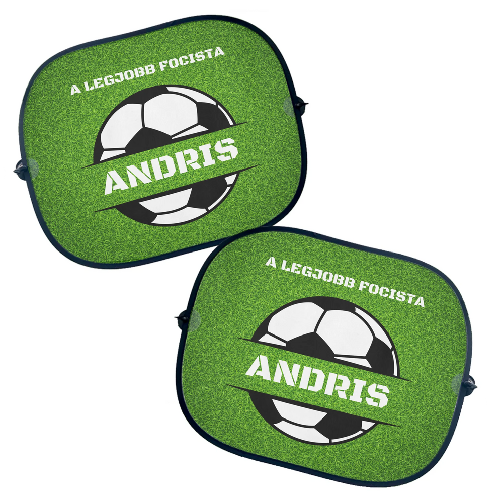 Focista napellenző egyedi névvel és felirattal