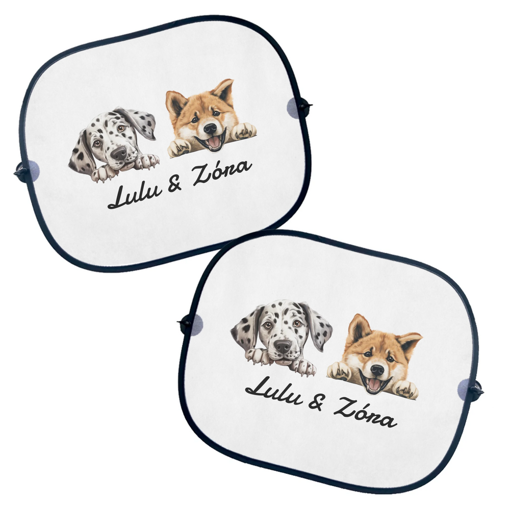 Kutyás napellenző szerkeszthető felirattal