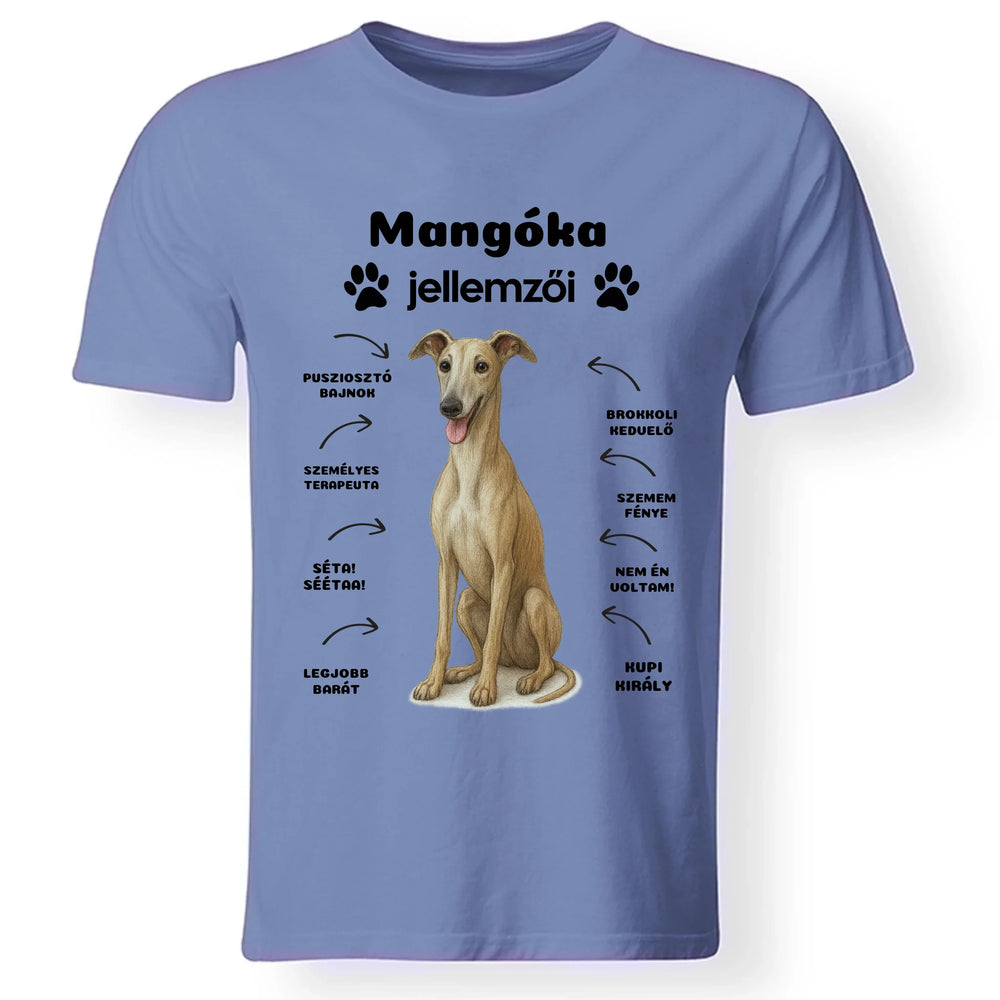 Az én kutyám jellemzői póló férfiaknak