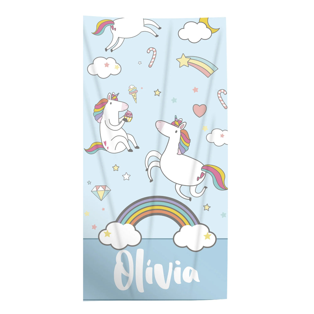Egyedi törölköző gyerekeknek vidám grafikával egyedi névvel