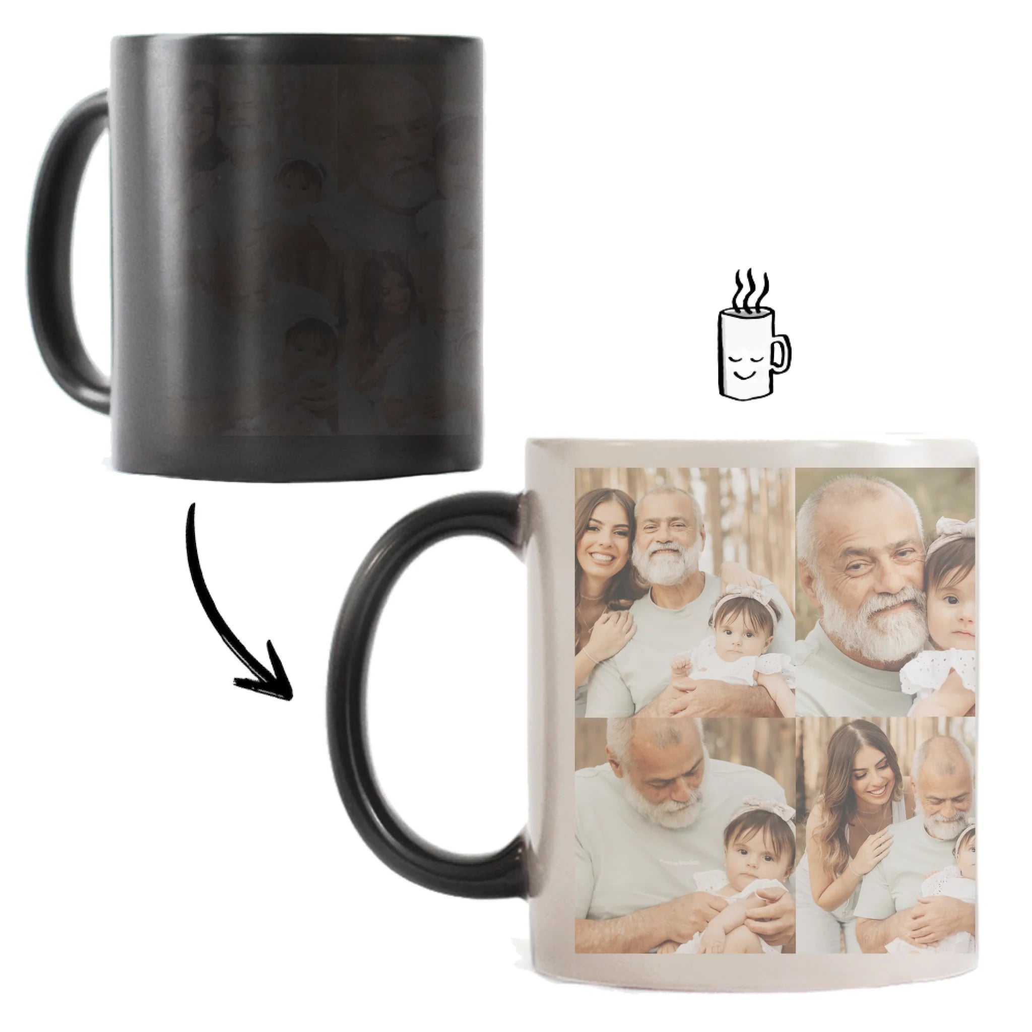 Karácsonyi bögre egy képpel és egyedi névvel