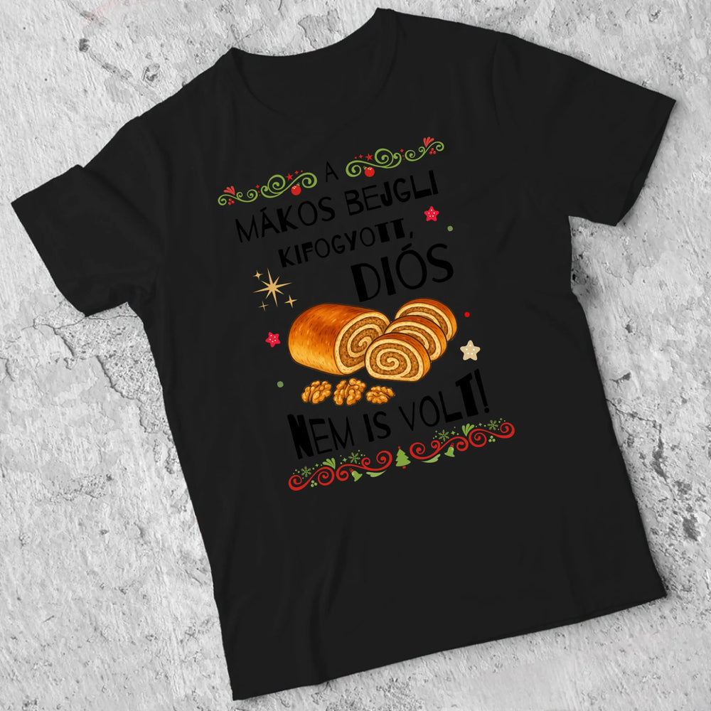 A bejgli kifogyott - vicces karácsonyi férfi póló