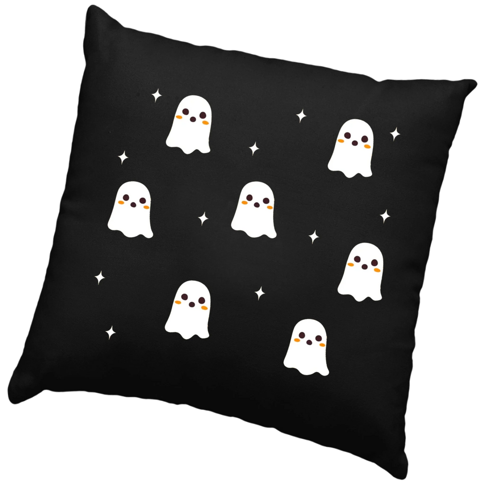Halloweeni fekete díszpárna választható mintával