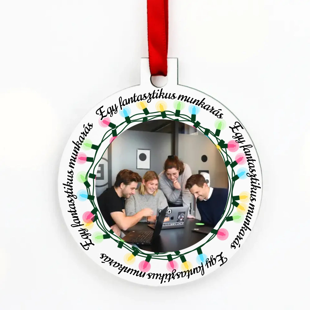 A Szeretet nem ismer határokat - térképes karácsonyfadísz