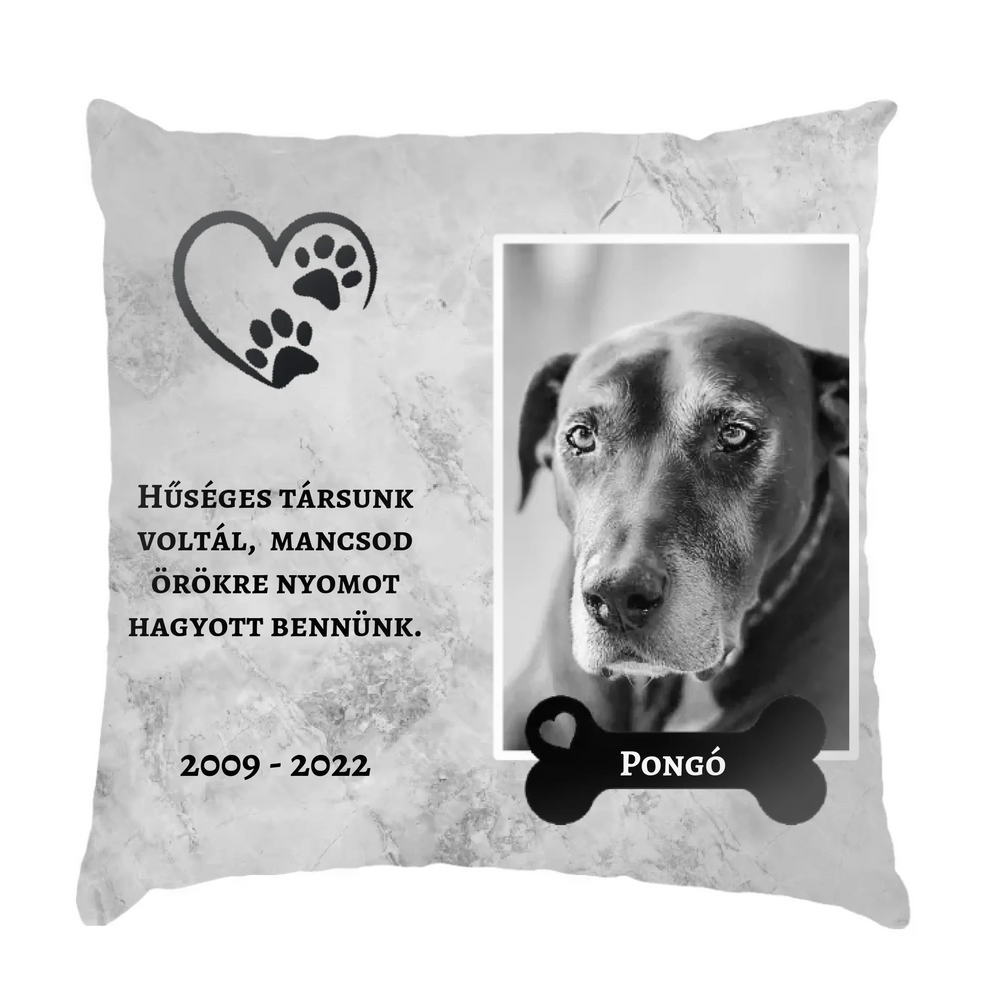 Hűséges társunk voltál házi kedvencek megemlékezős FullPrint párna