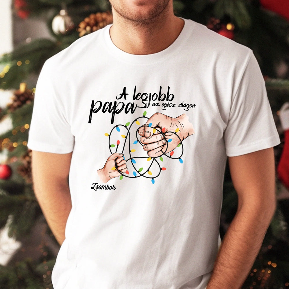 A legjobb papa póló - karácsonyi férfi póló