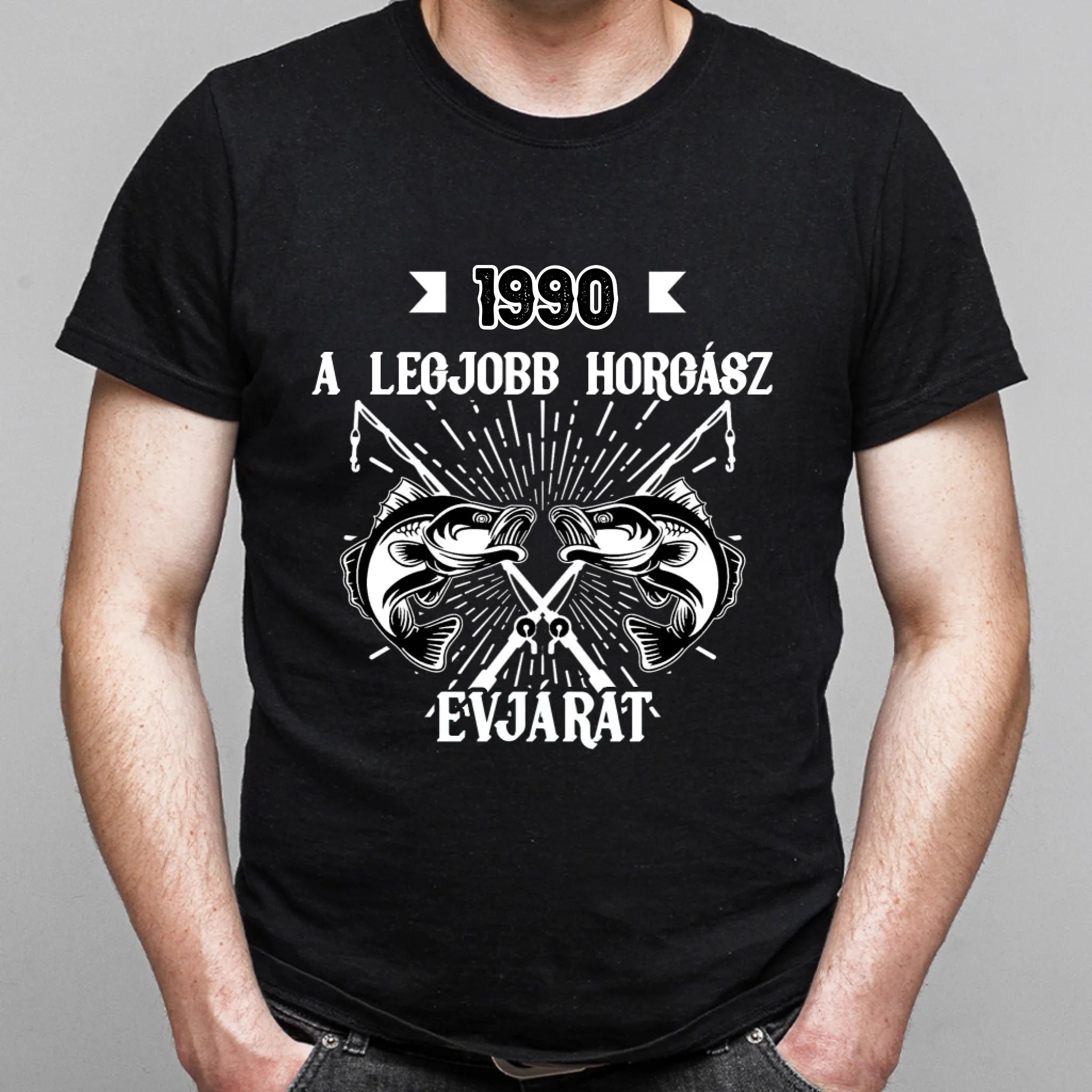 Szülinapi ajándék horgászoknak - A legjobb horgász évjárat férfi póló