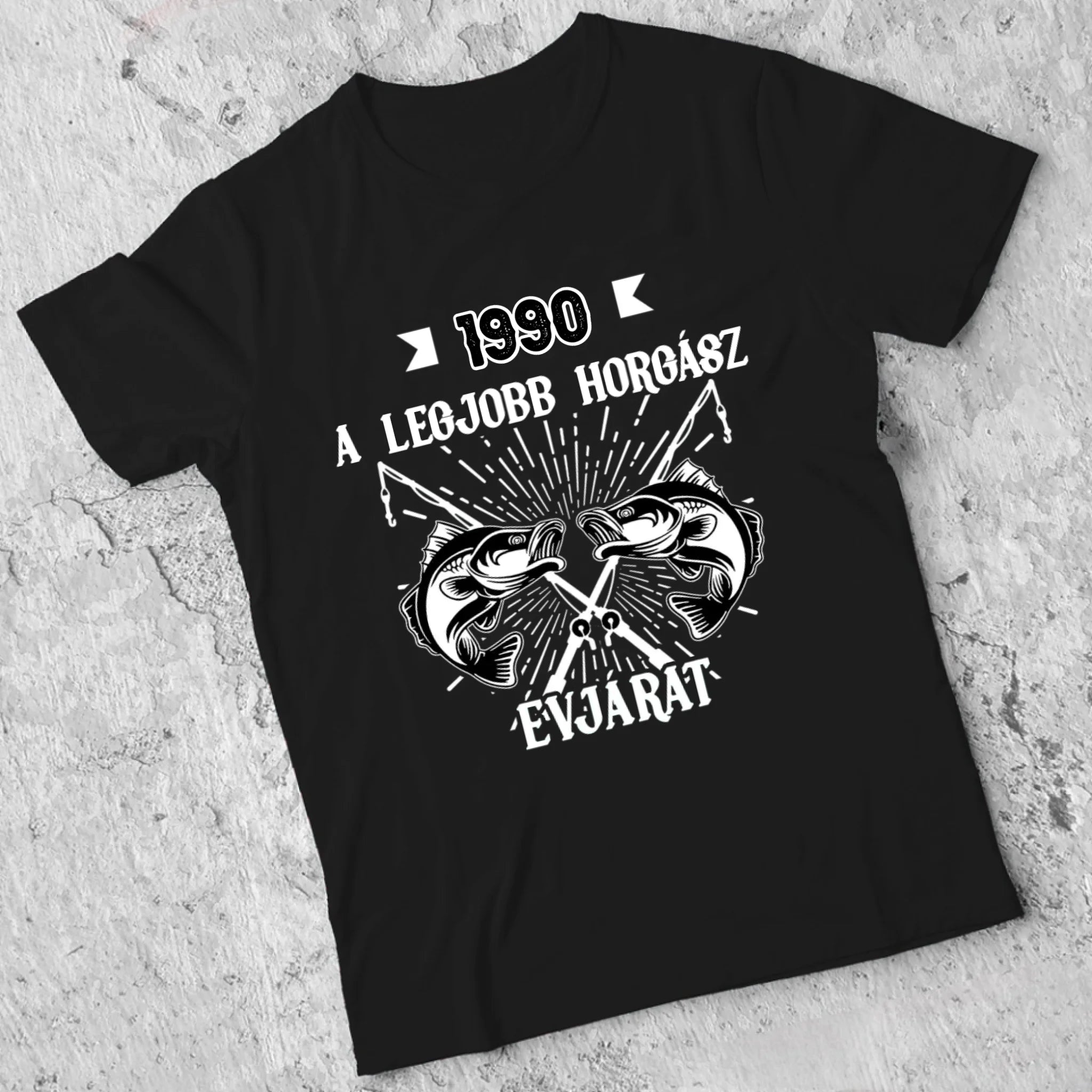 Szülinapi ajándék horgászoknak - A legjobb horgász évjárat férfi póló