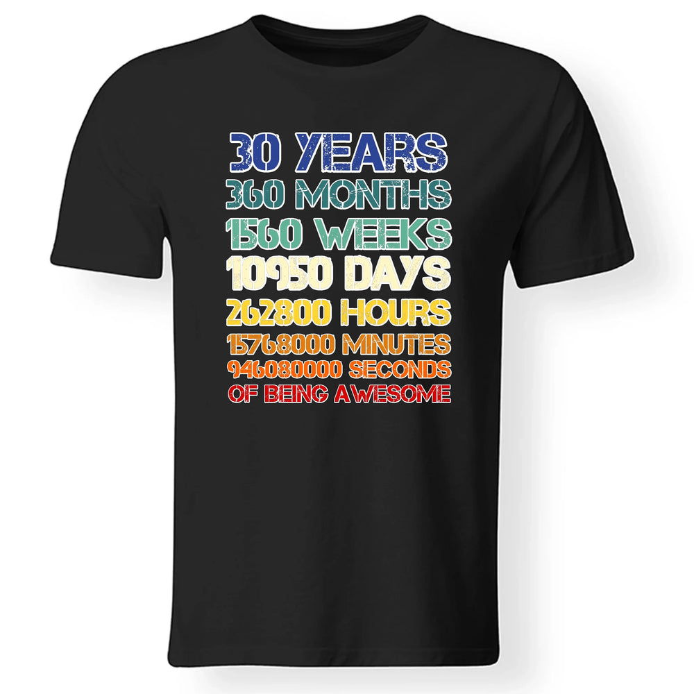 30-as szülinapi póló férfiaknak
