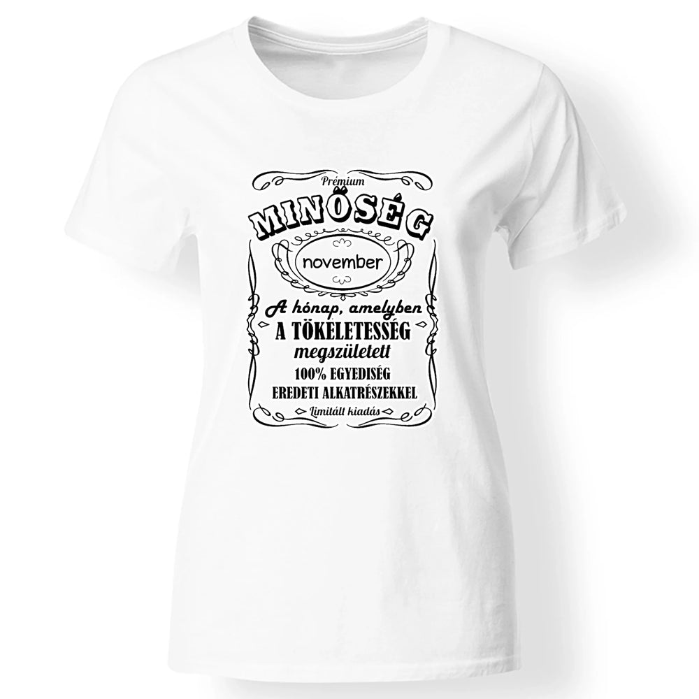 Prémium minőség egyedi női póló