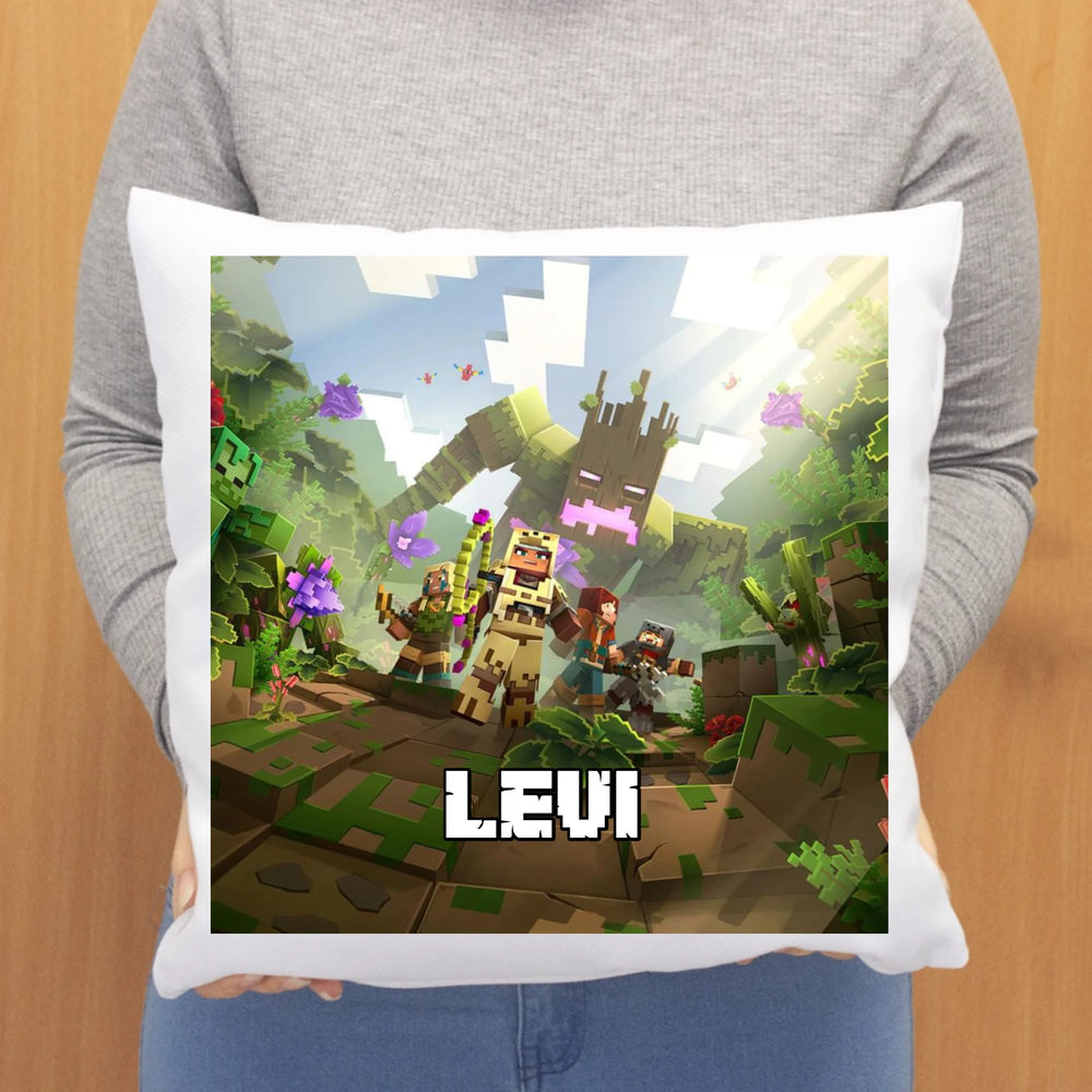 Minecraft kalandok párna saját névvel