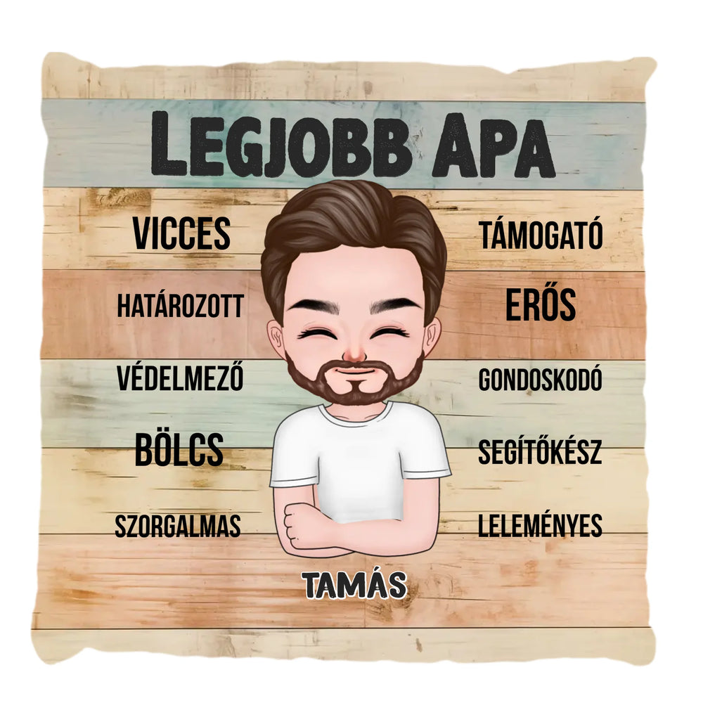 Apa jellemzős telinyomatos FullPrint párna