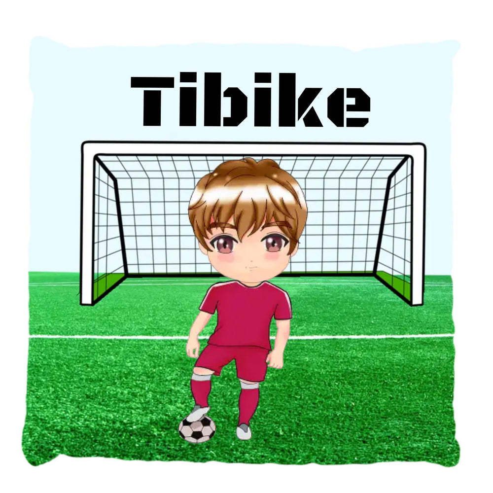 Egyedi cuki karakteres focista telinyomatos FullPrint párna