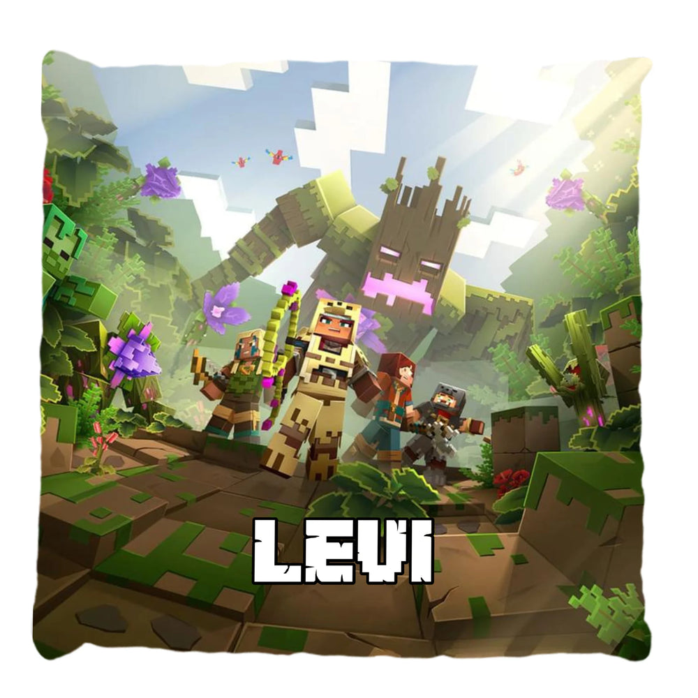 Minecraft telinyomatos FullPrint párna egyedi névvel