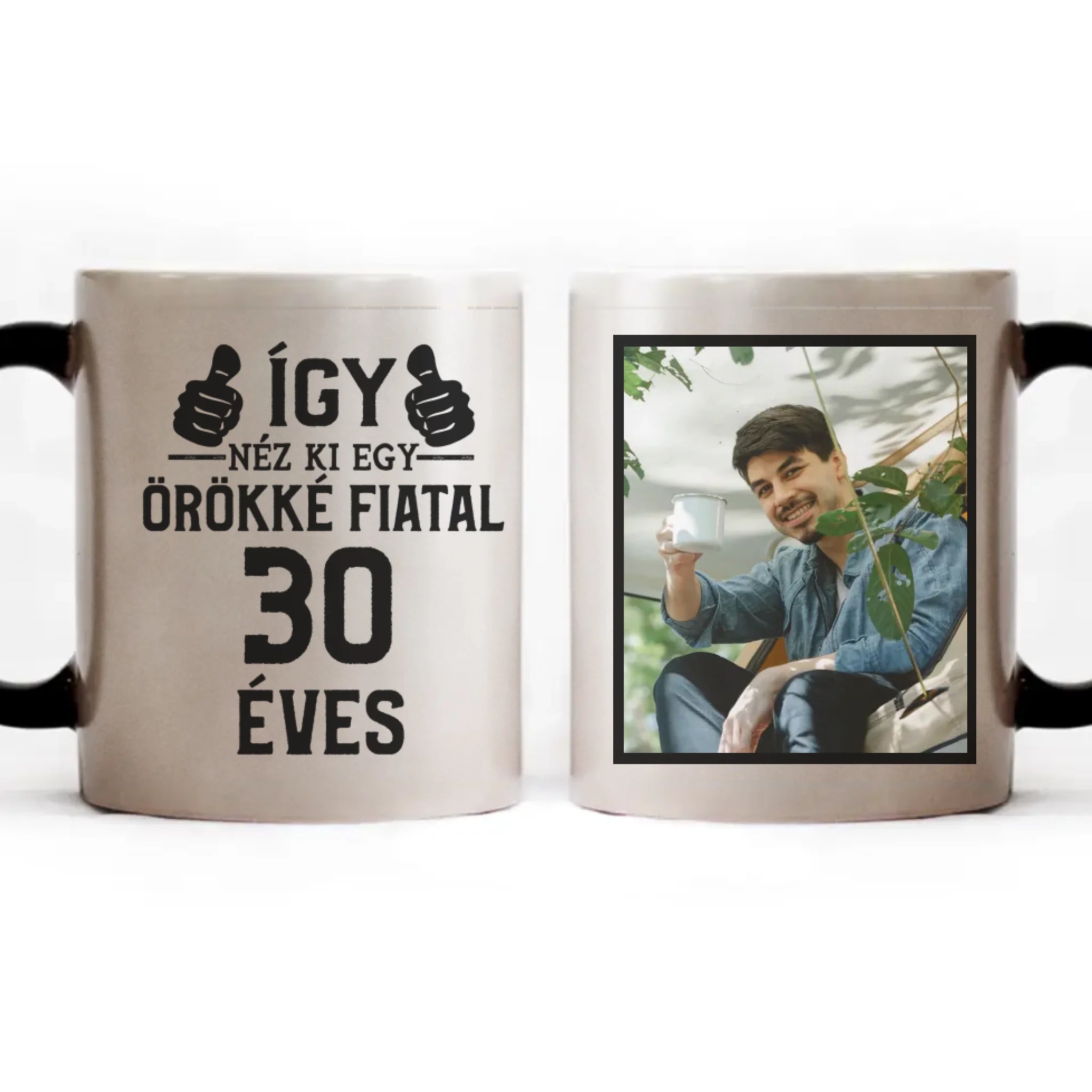 Örökké fiatal 30 éves szülinapi ajándék bögre