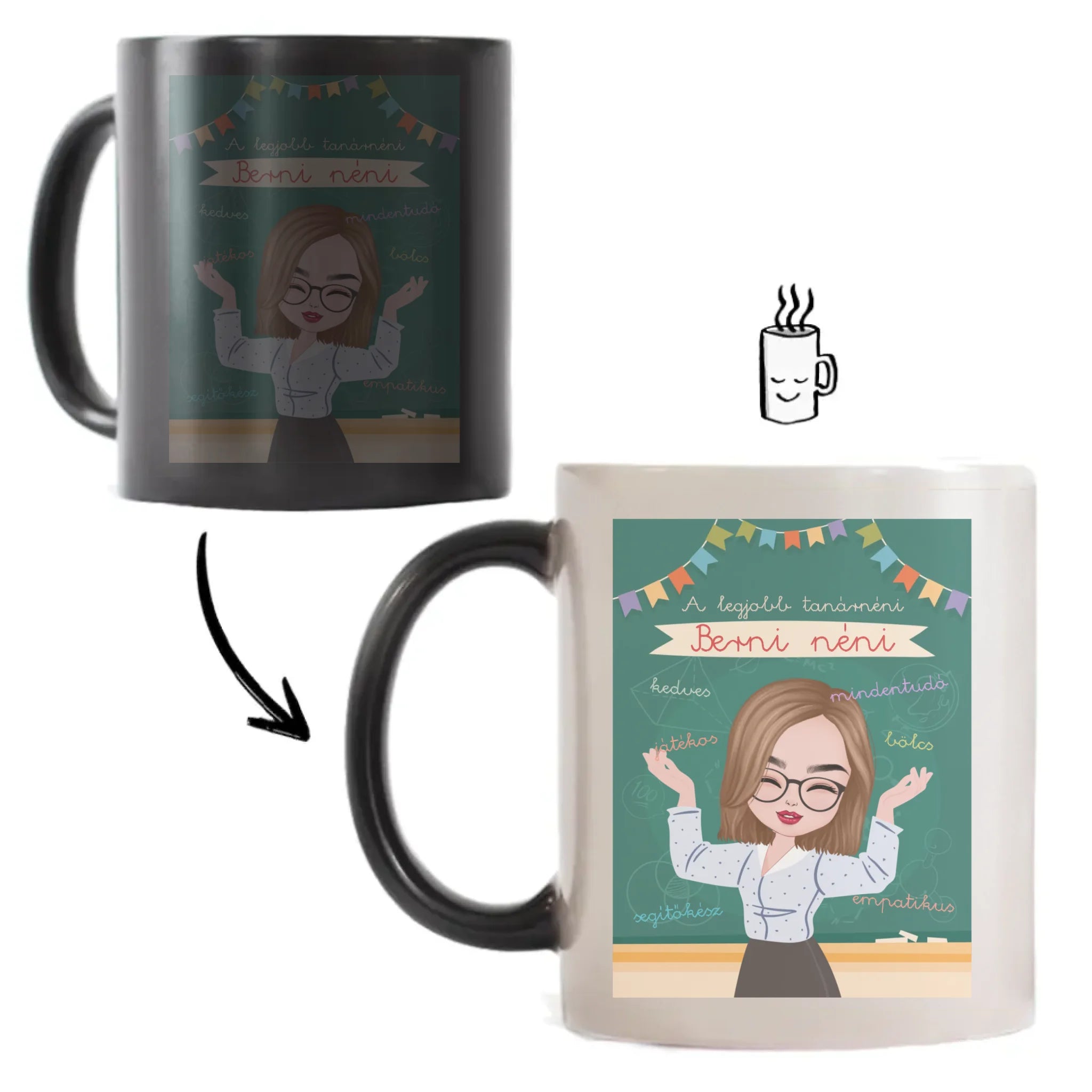 Egyedi ajándék gyerekeknek - személyre szabható kislány és kisfiú gyerek bögre névvel