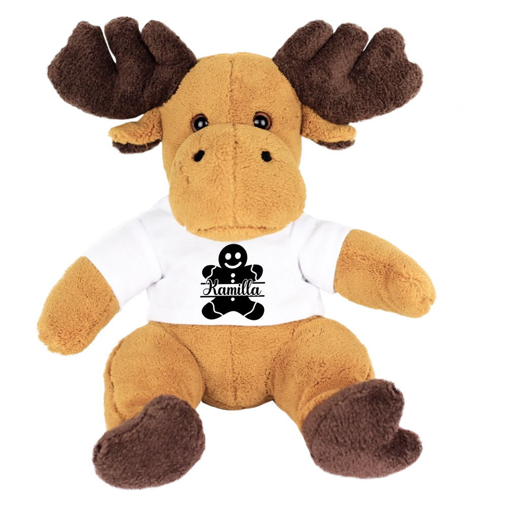 Egyedi neves plüss szarvas Mézivel