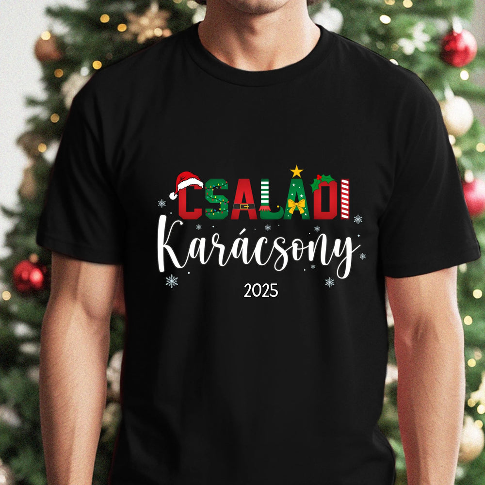 Családi Karácsony férfi póló