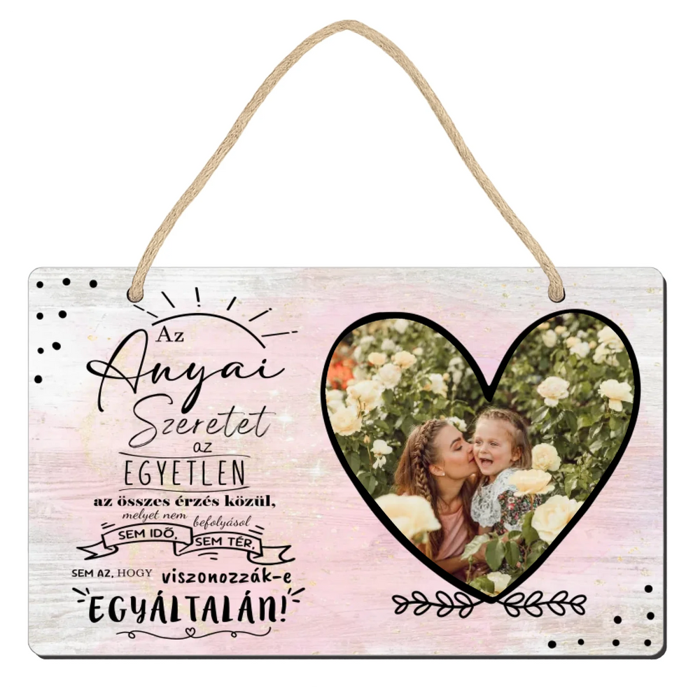 Anyai szeretet dísztábla