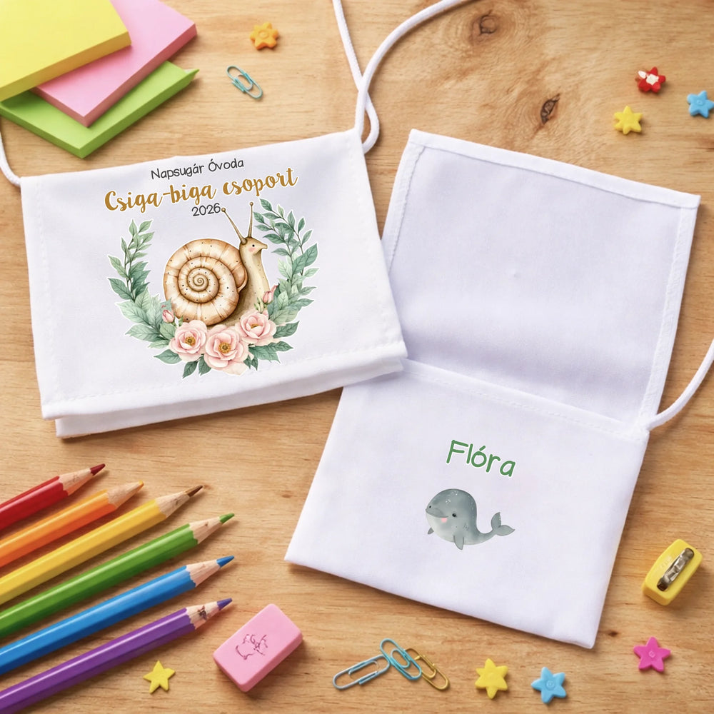 Ballagási tarisznya ovisoknak - Csiga-biga csoport