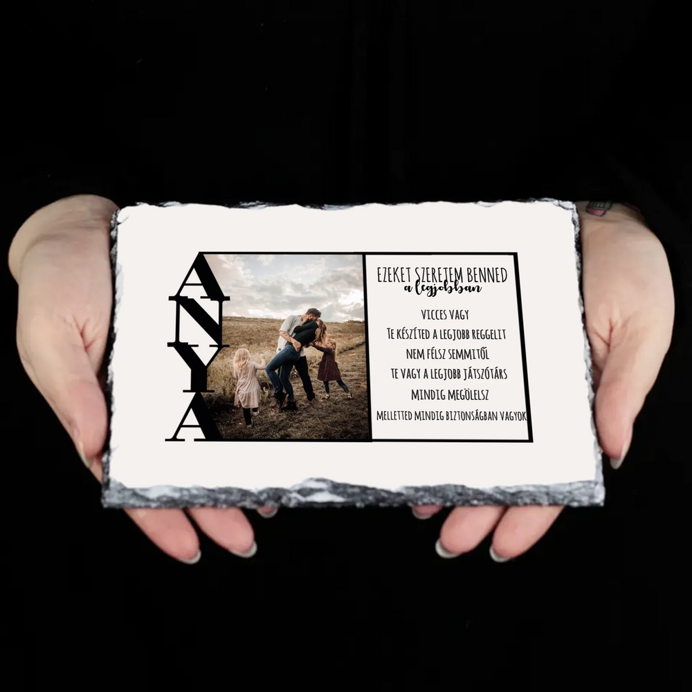 Ezeket szeretem benned a legjobban gránitkép Anyáknak