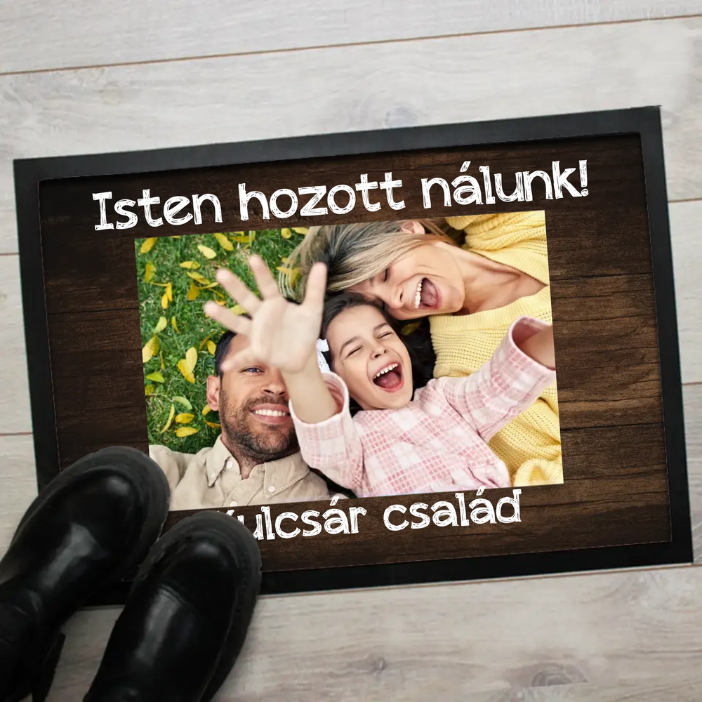 Fényképes lábtörlő