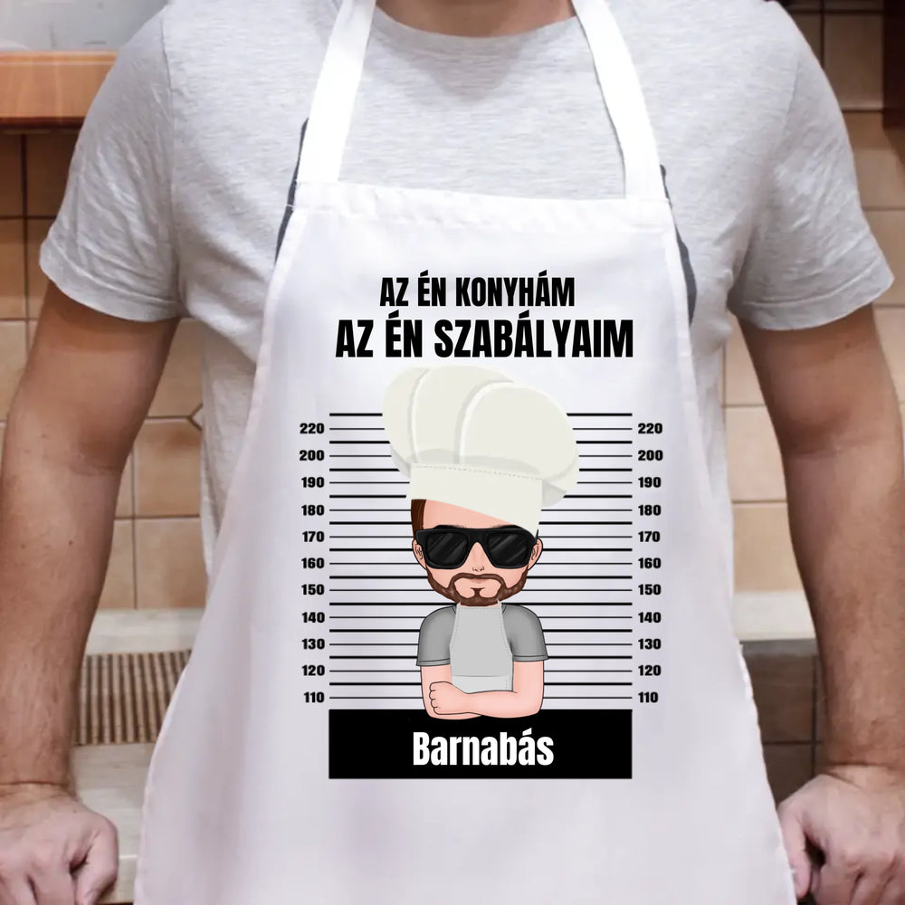 Az én konyhám egyedi kötény férfiaknak