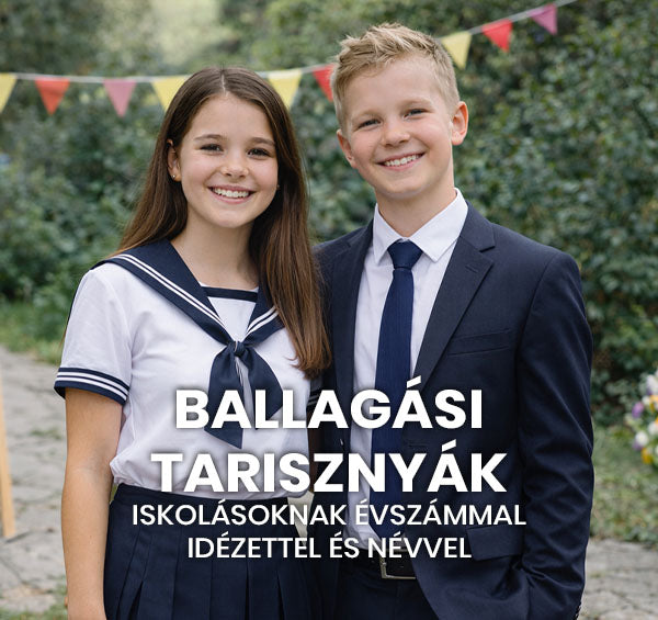 Ballagási tarisznyák iskolásoknak, gimnáziumoknak ballagás évszámmal, intézmény nevével, idézettel