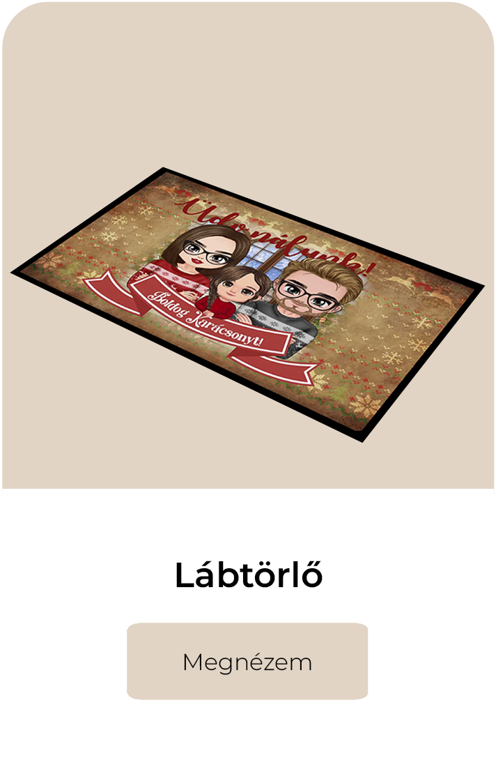 egyedi lábtörlő