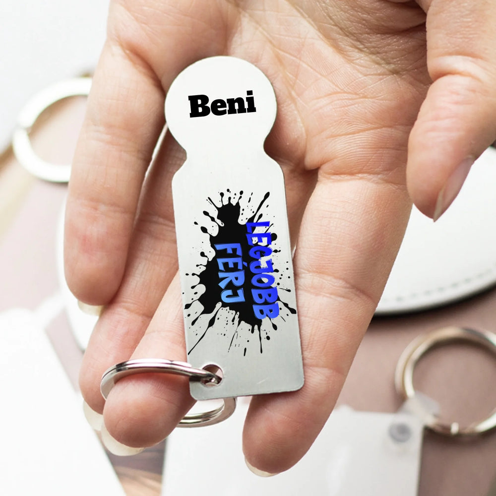 Legjobb férj bevásárlókocsi érme szerkeszthető névvel Valentin napi ajándék a párodnak