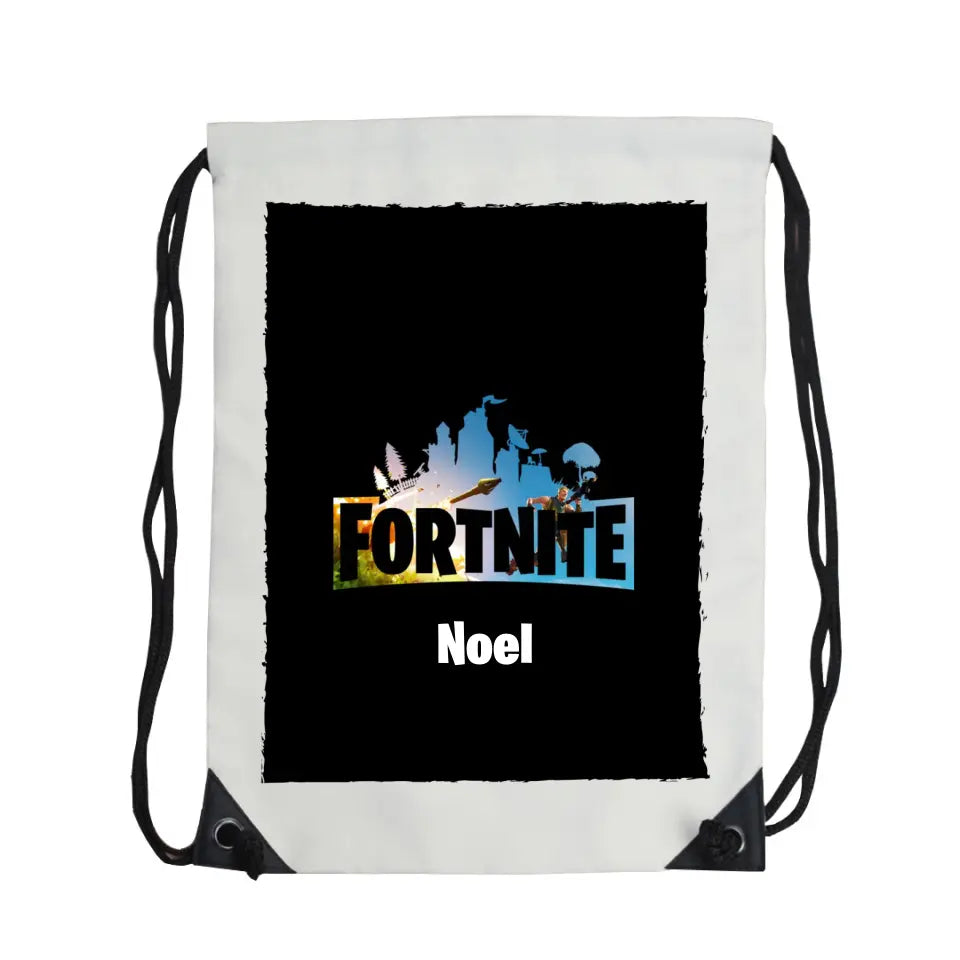 Szerkeszthető egyedi neves Fortnite tornazsák