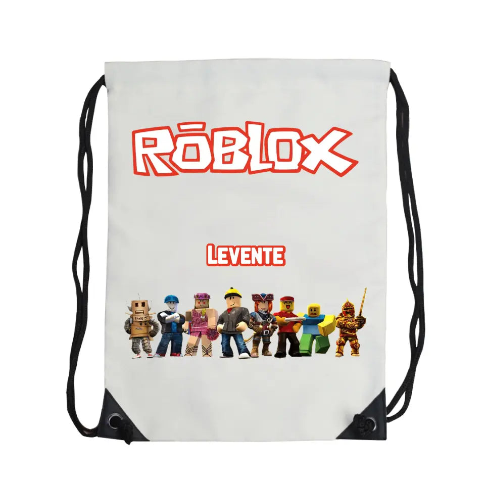 Szerkeszthető egyedi neves Roblox tornazsák