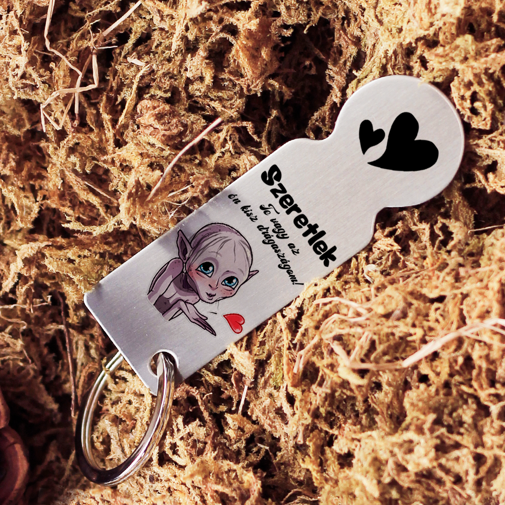 Te vagy az én kisz drágaszágom bevásárló kocsi érme ajándék pároknak