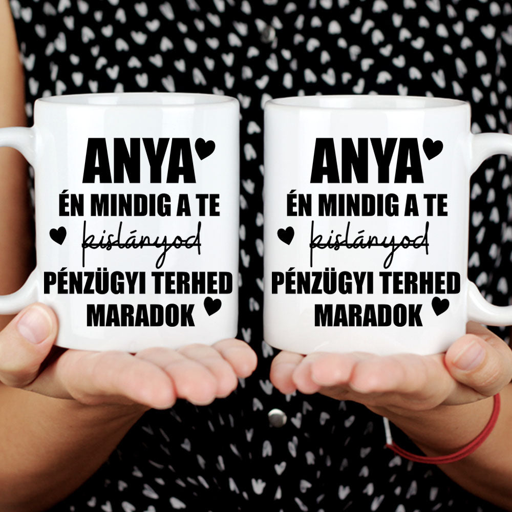 Vicces bögre anyáknak- Anya pénzügyi terhe lányos anyáknak