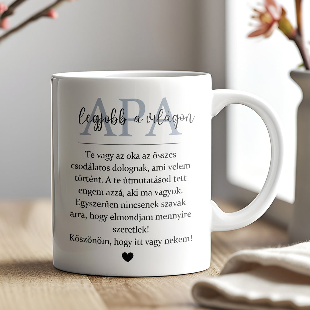 Ajándék bögre apának
