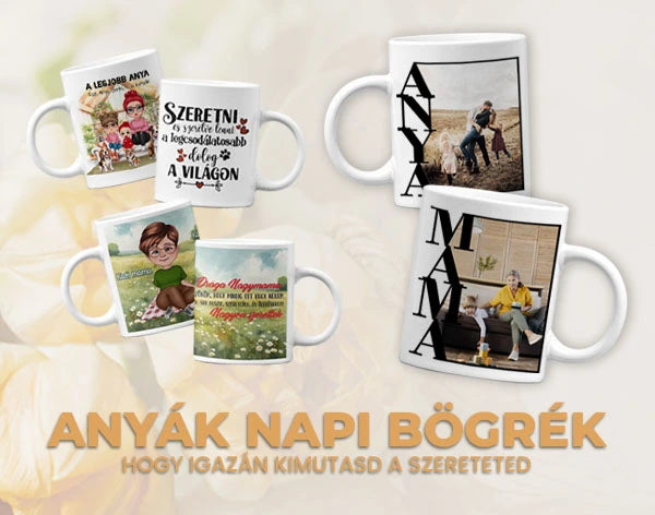 anyák napi bögrék egyedi ajándék anyák napjára