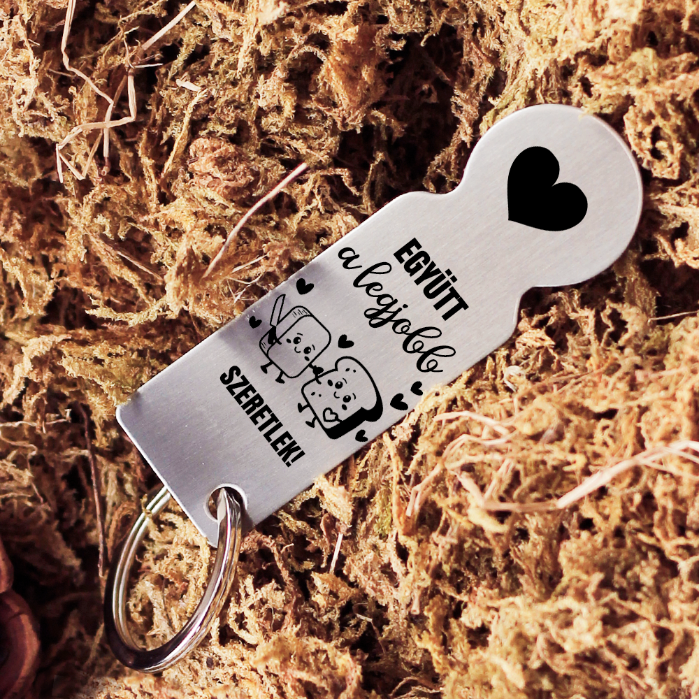 Együtt a legjobb bevásárló kocsi érme ajándék pároknak