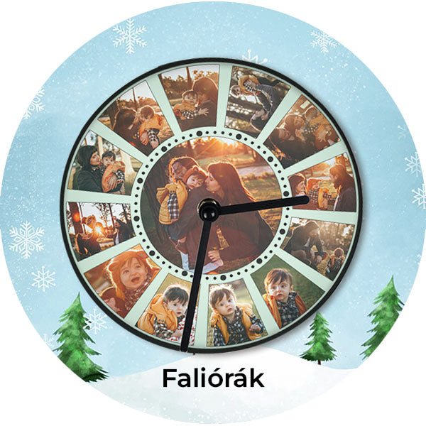 Fényképes falióra