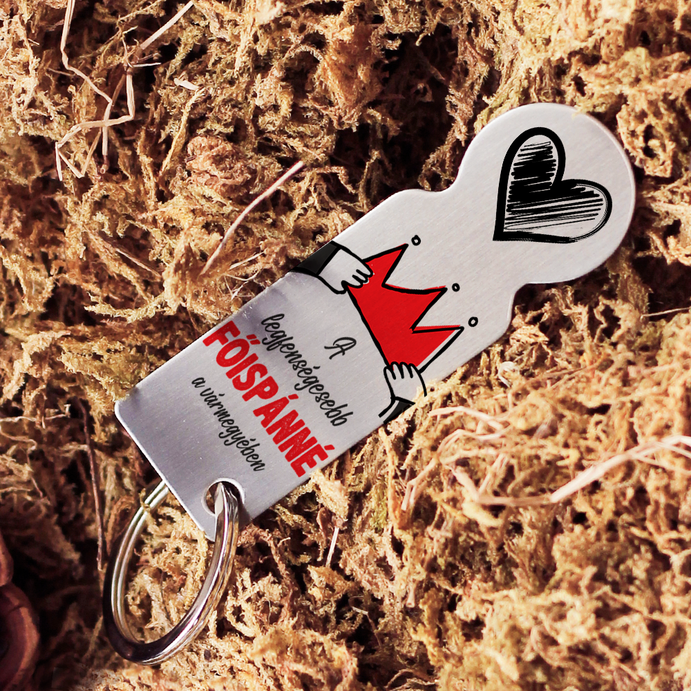 Főispánné bevásárló kocsi érme ajándék pároknak