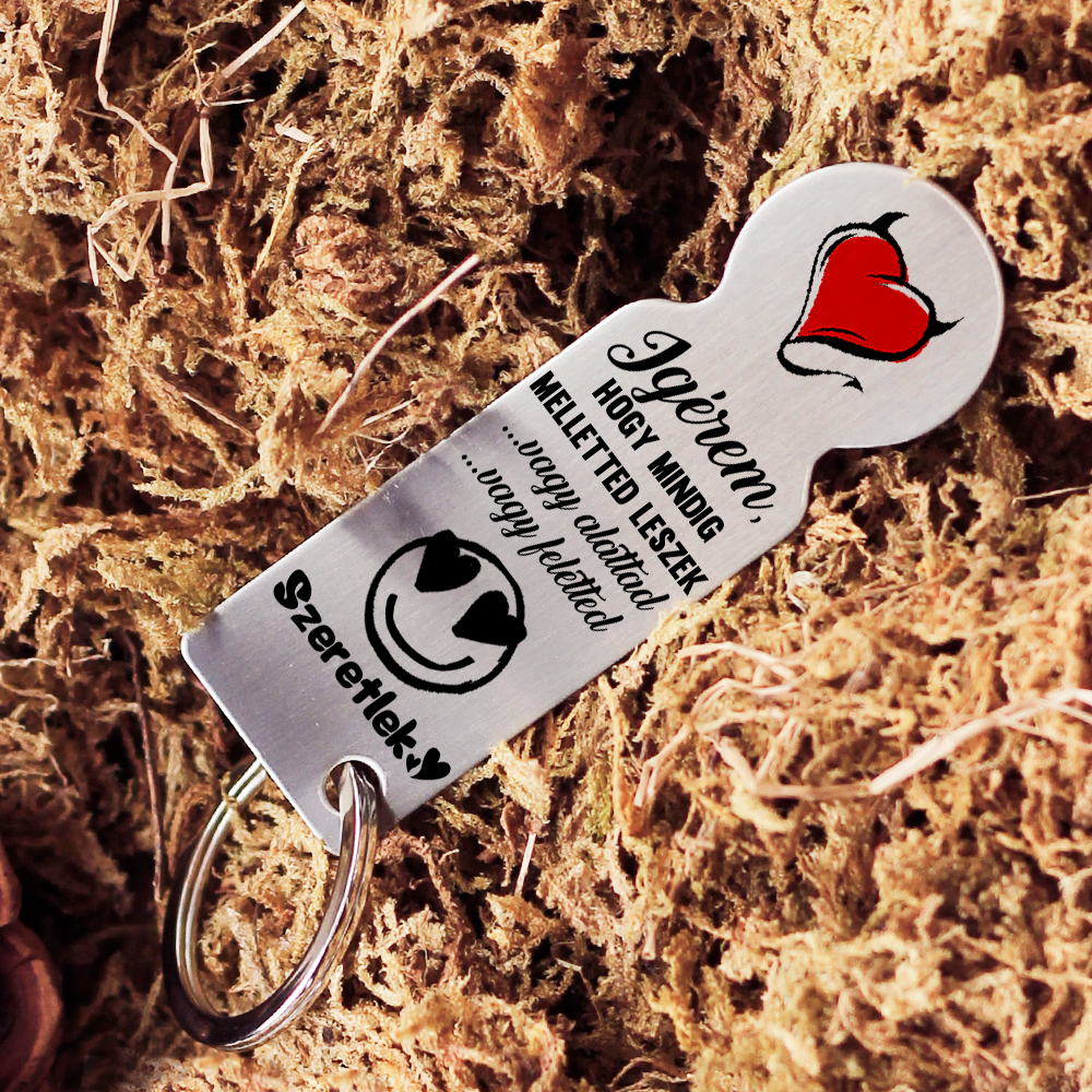 Ígérem hogy mindig melletted leszek bevásárló kocsi érme ajándék pároknak