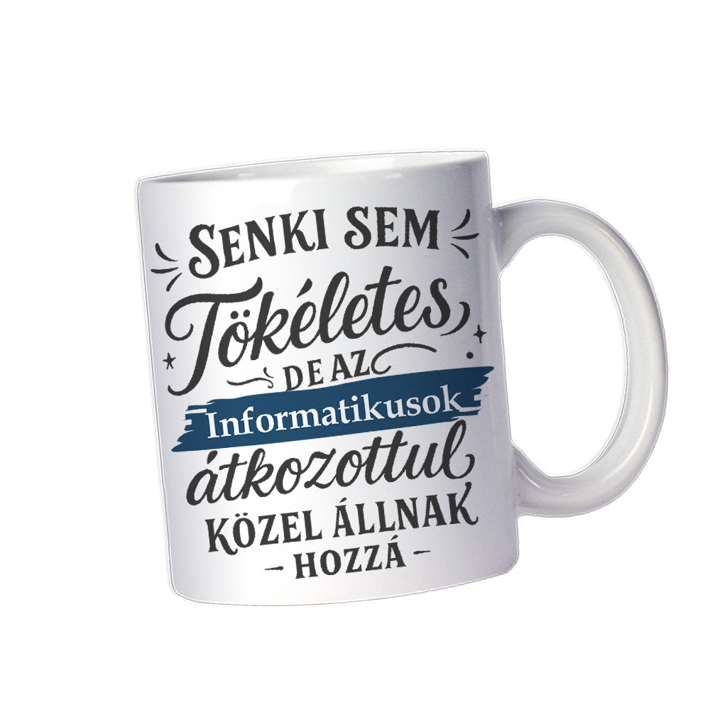 Senki sem tökéletes - ajándék bögre informatikusoknak